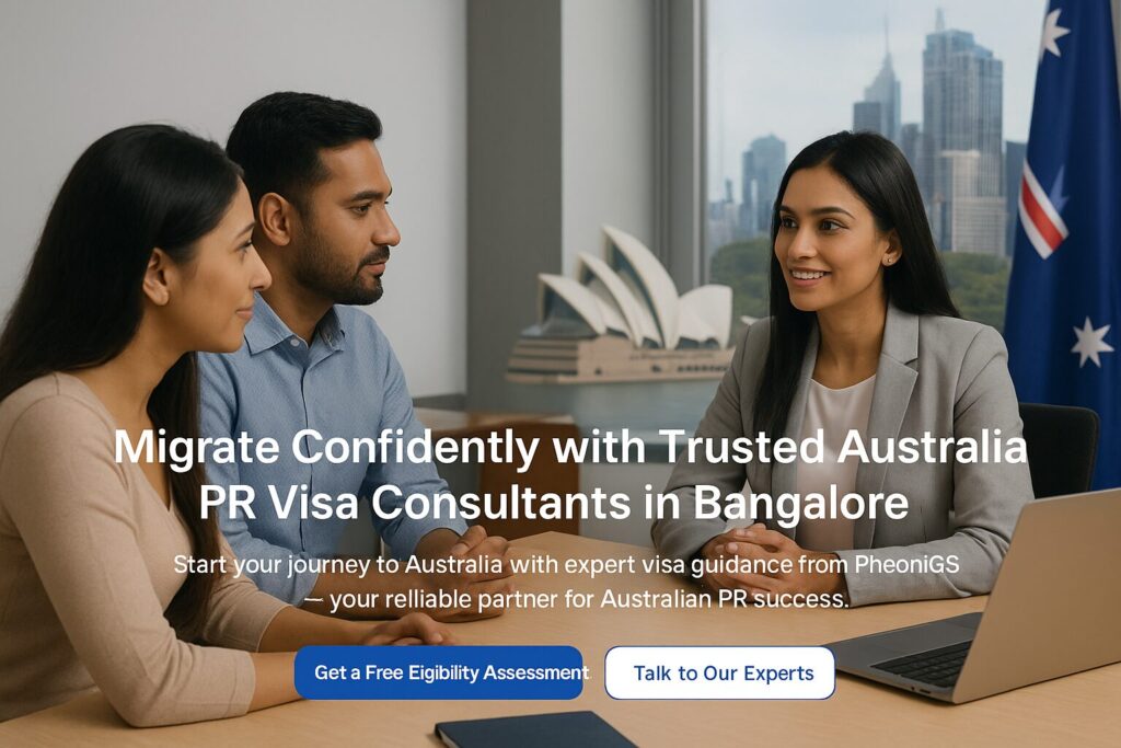 Professional immigration consultant in Bangalore helping clients with Australian PR process